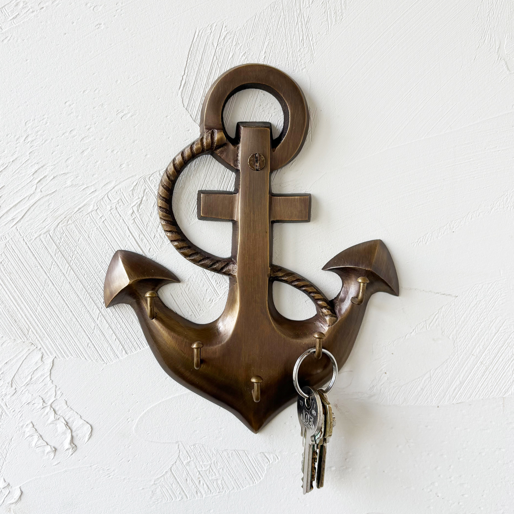 Nautical Decor & Souvenirs Nautical 7-1/2″ Anchor Key Holder, Antiqu ...