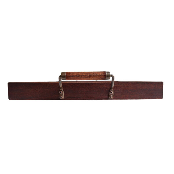 Botanical/Zoological Vintage Style Tropical Floral Wood and Glass Tray