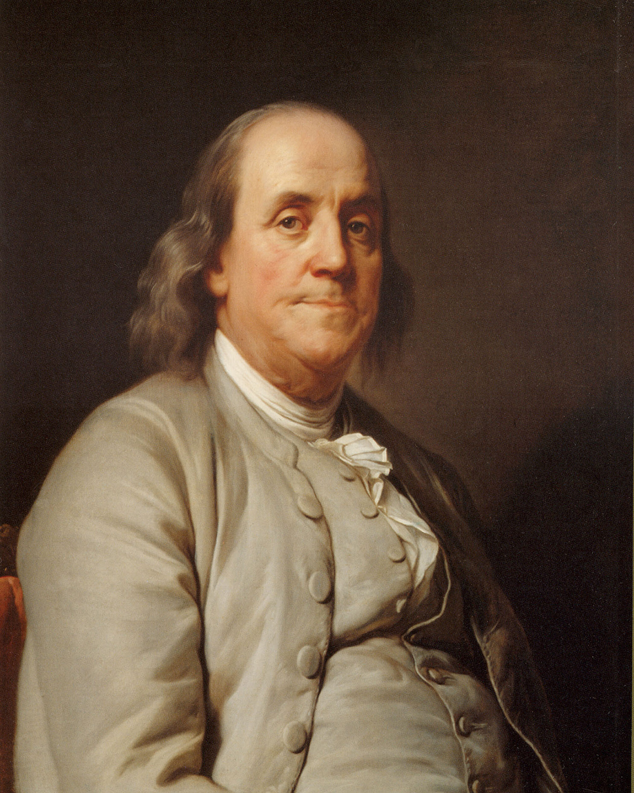 Painting Prints on Canvas Cats Benjamin Franklin by Joseph Siffred Du ...
