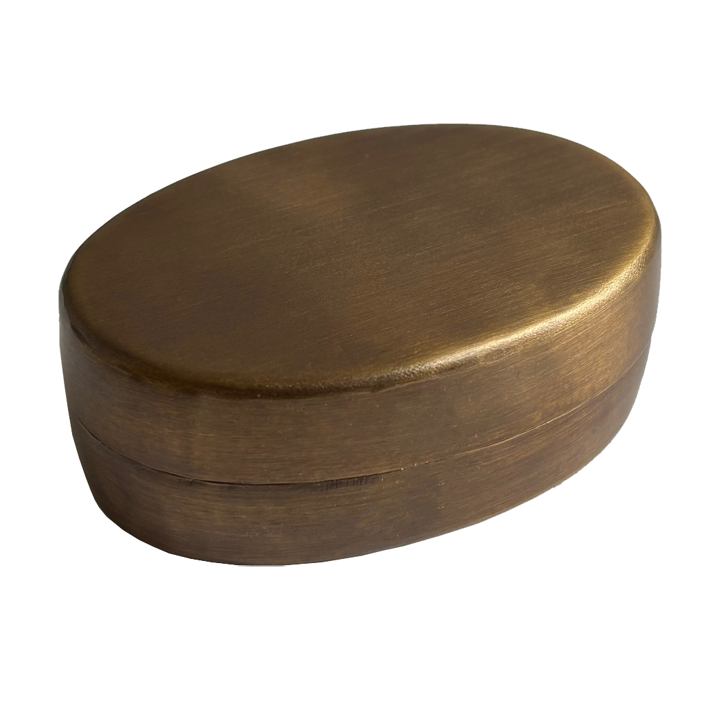 Decor Decorative Boxes 3″ Oval Antiqued Brass Ring-Pill ...