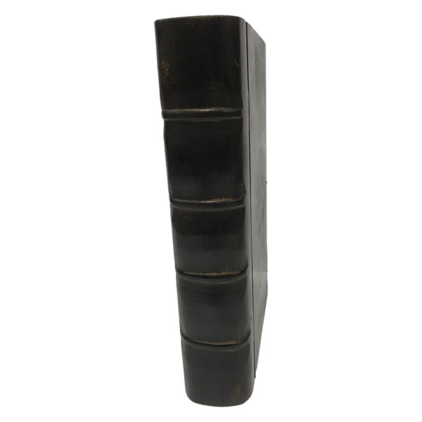 Decorative Boxes Writing 10″ Black Hollow Book Box, Book Safe