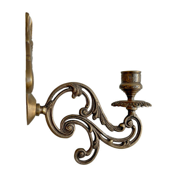 Candles/Lighting Equestrian Horse Head Wall Candle Holder, Antiqued Brass