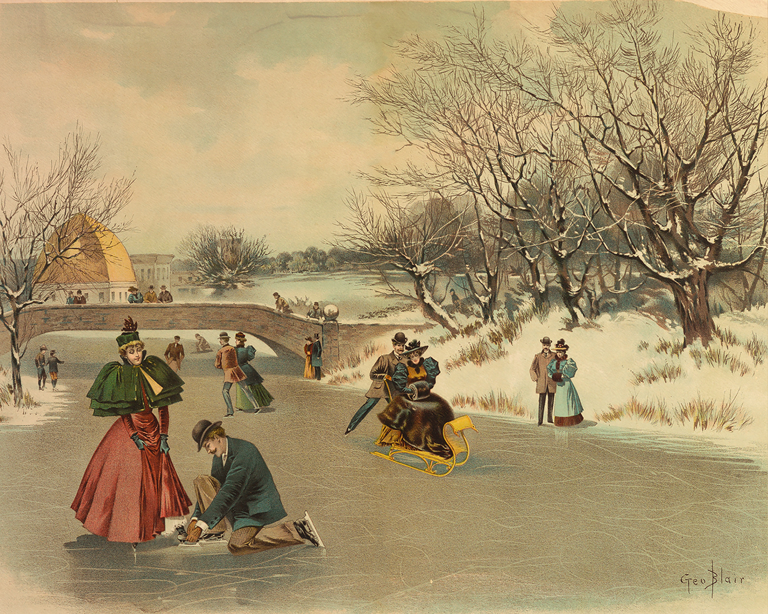 Christmas Christmas Christmas in Central Park Framed Print ...