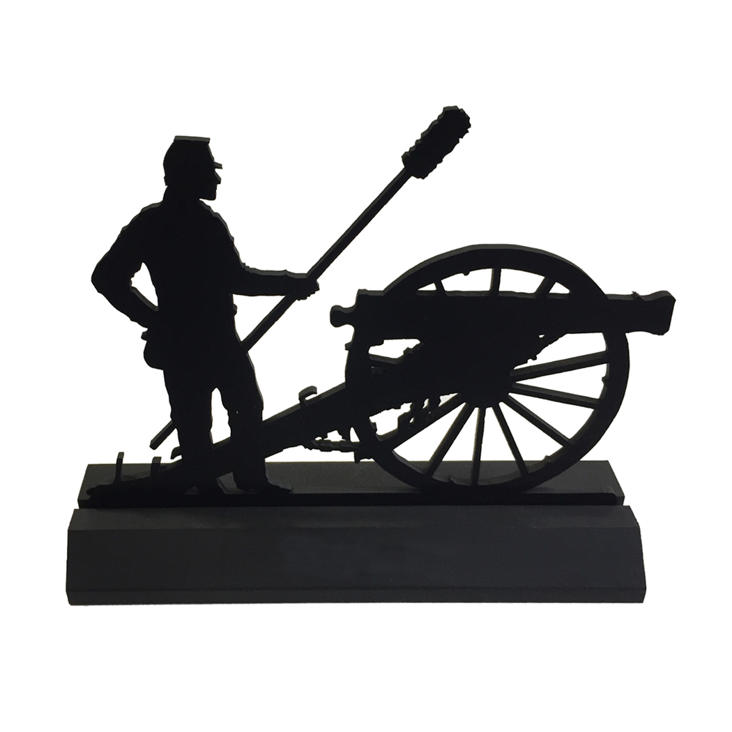 Wooden Silhouettes Civil War Artilleryman by Canon Tablet ...