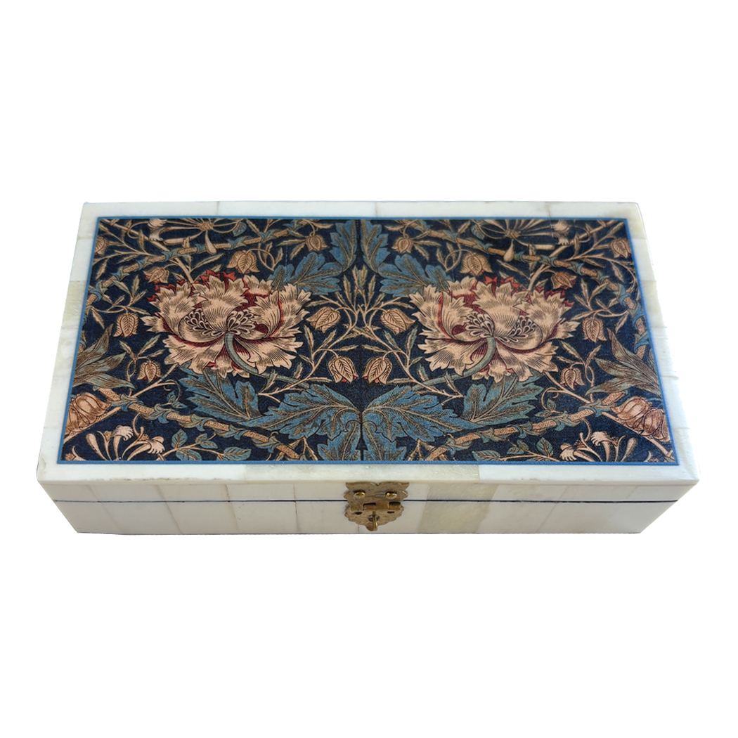 Decorative Boxes Victorian 6-1/4″ William Morris Honeysuckl ... Decorative Boxes Victorian 6-1/4″ William Morris Honeysuckl ...