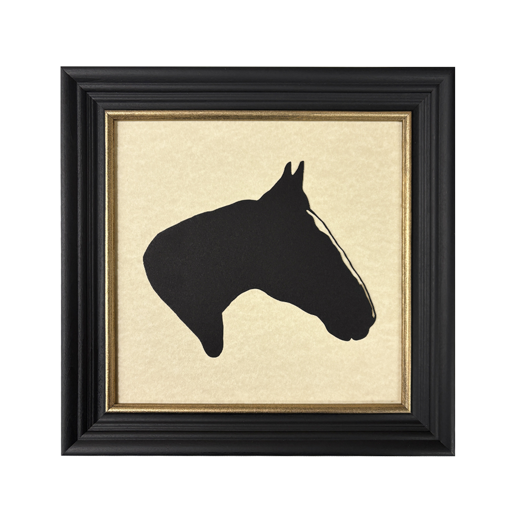 Cabin/Lodge Equestrian Framed Horse Head Paper Cut Silhouette ... Cabin/Lodge Equestrian Framed Horse Head Paper Cut Silhouette ...