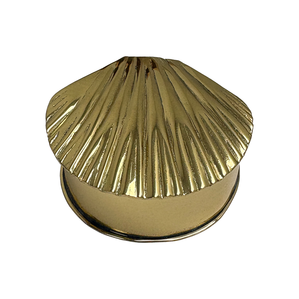 Decorative Boxes Nautical 2-3/4″ Antiqued Brass Sea Shell  ...