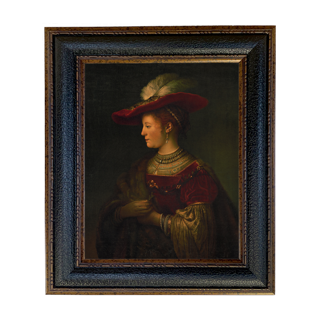 Painting Prints on Canvas Early American Saskia van Uylenburgh by Rembrandt Har ...