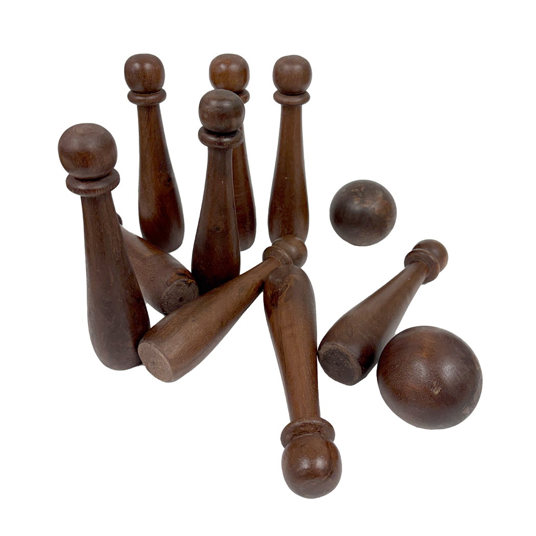 Toys & Games Colonial Colonial 9-Pin Bowling Game, Antique V ...