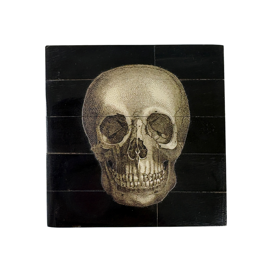 Decorative Boxes Halloween Skull Black Horn Trinket Box ...