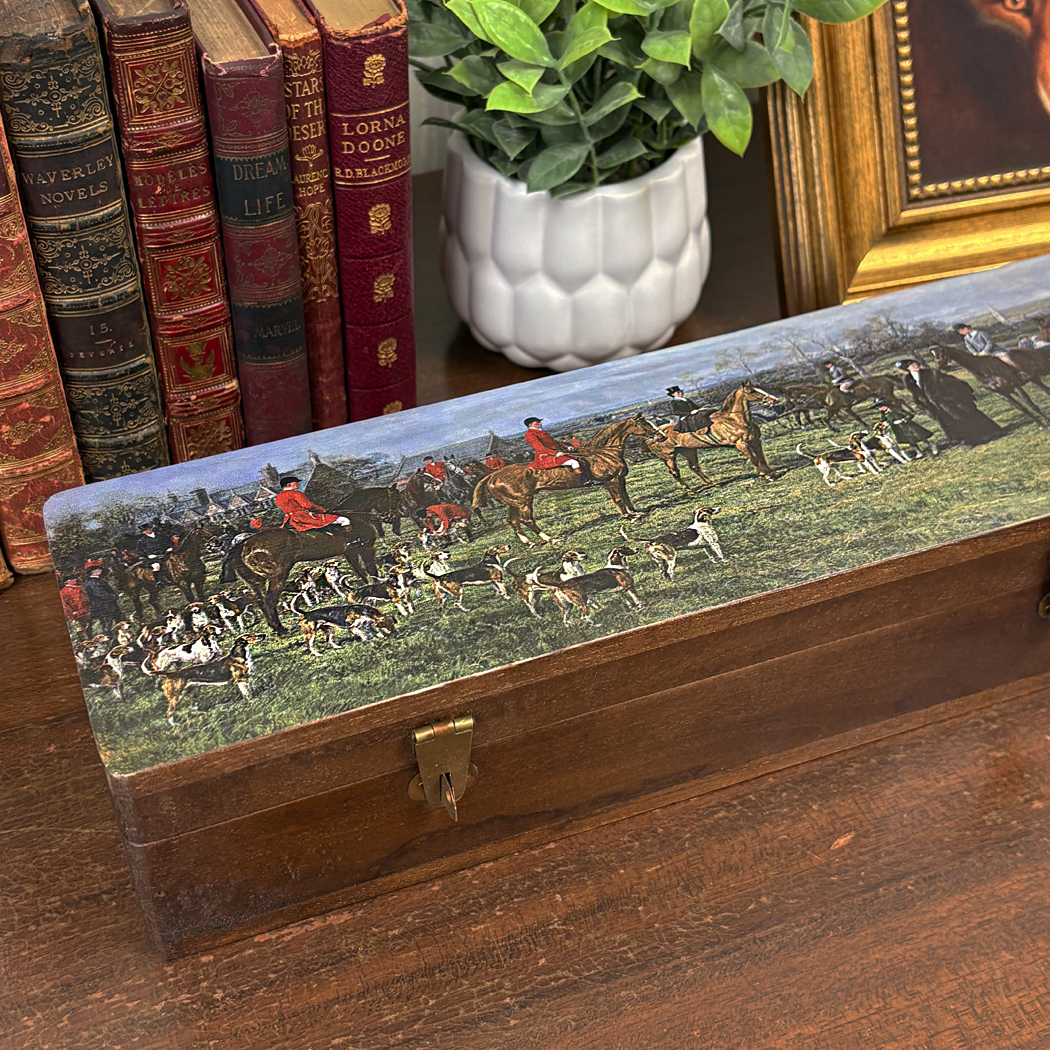 Equestrian Fox Hunt Writing Box with Accessories - Schooner Bay