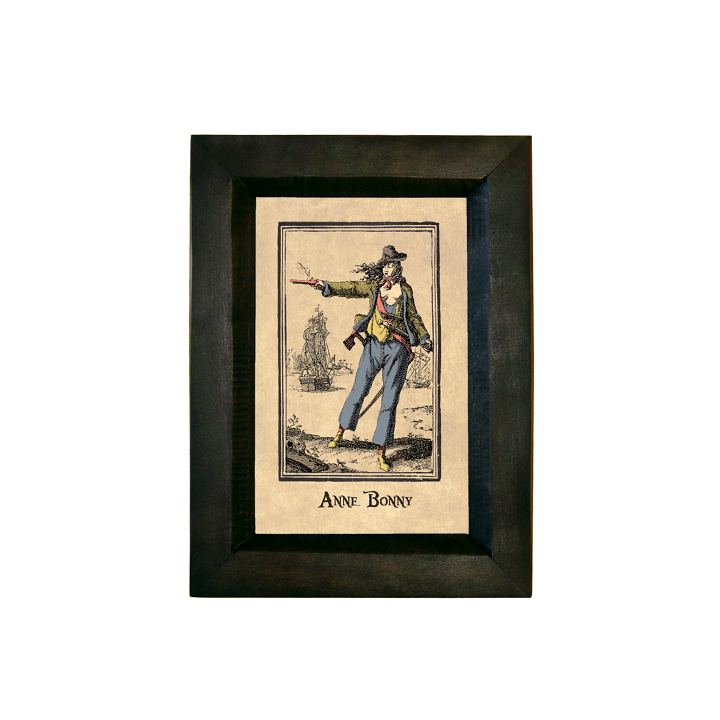 Nautical Pirate Pirate Anne Bonny Framed Print ...
