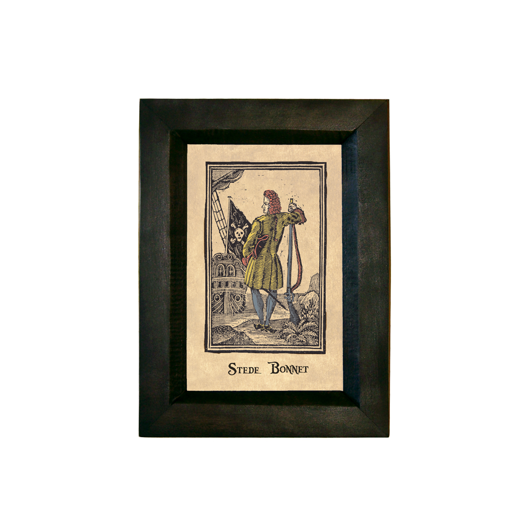 Nautical Pirate Pirate Stede Bonnet Framed Print ...