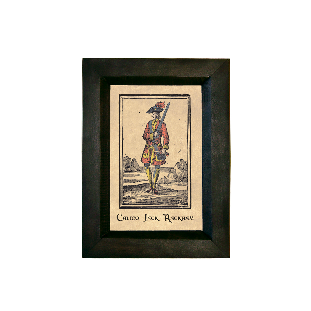 Nautical Pirate Pirate Calico Jack Rackham Framed Prin ...