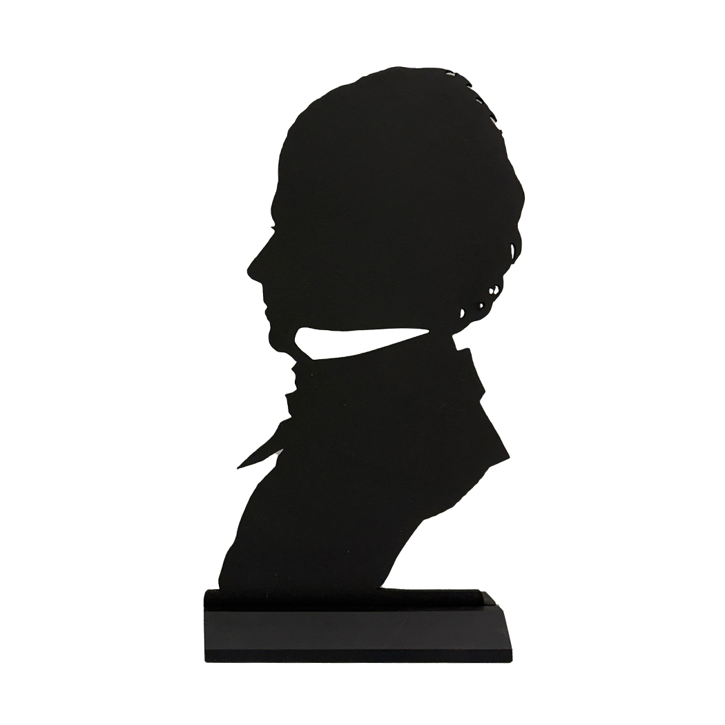 Wooden Silhouettes Early American Colonial Gentleman Bust Tabletop Wood  ...