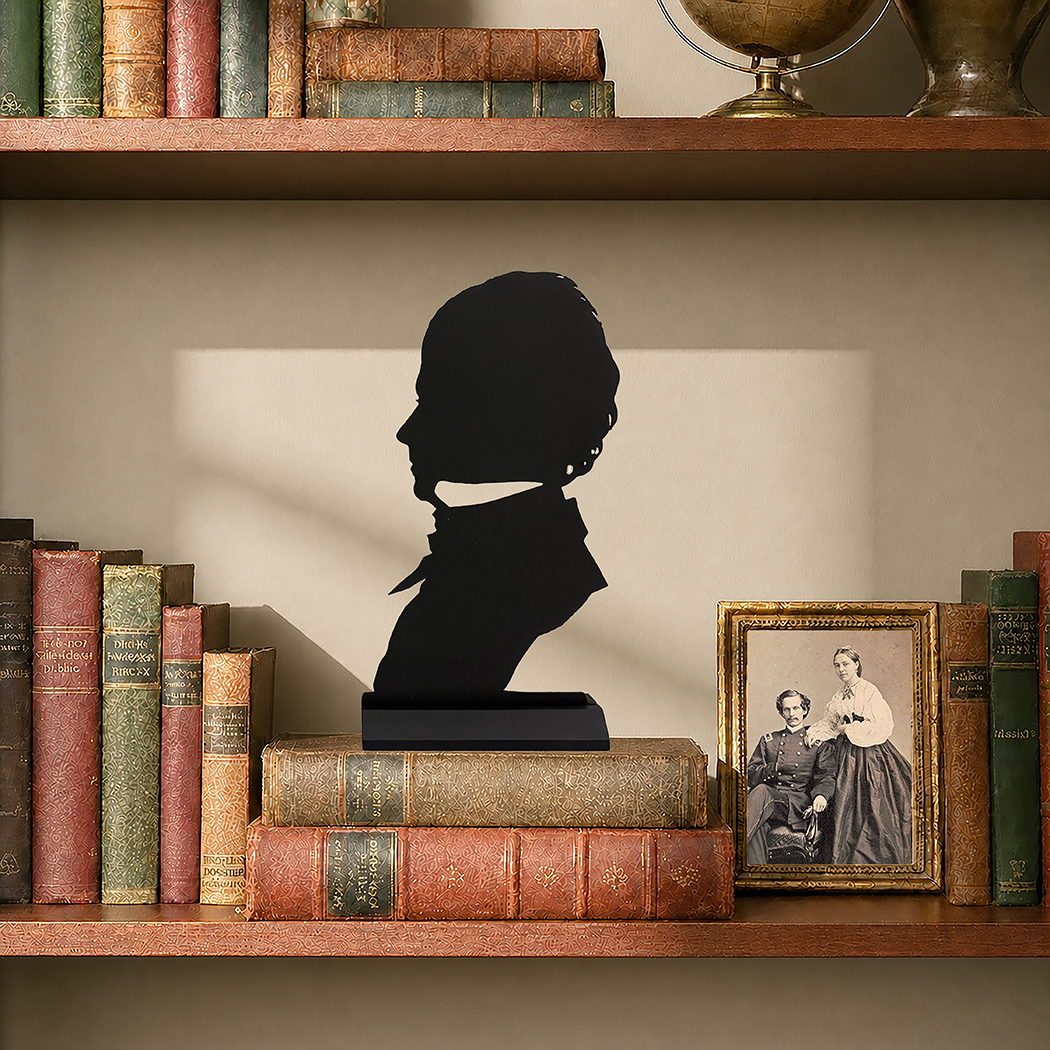 Wooden Silhouettes Early American Colonial Gentleman Bust Tabletop Wood  ...