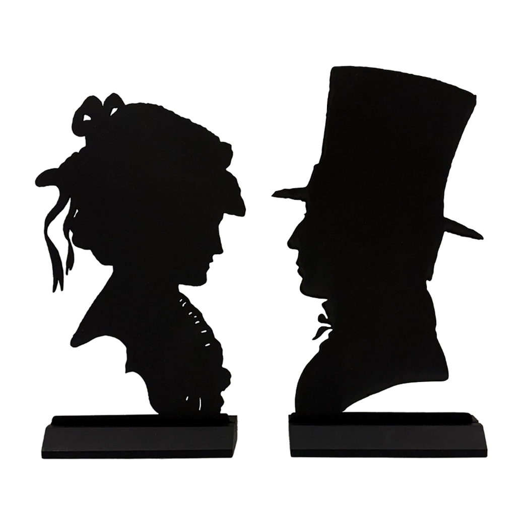 Wooden Silhouettes Early American Colonial Woman in Bonnet Wood Silhouette Bust Wooden Silhouettes Early American Colonial Woman in Bonnet Wood Silhouette Bust