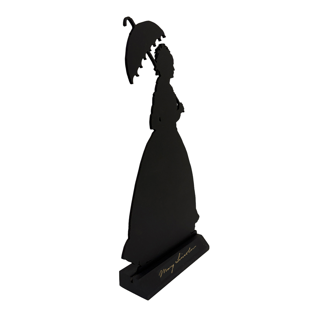 Wooden Silhouettes Early American Mary Todd Lincoln Tabletop Wood Silhouette Wooden Silhouettes Early American Mary Todd Lincoln Tabletop Wood Silhouette