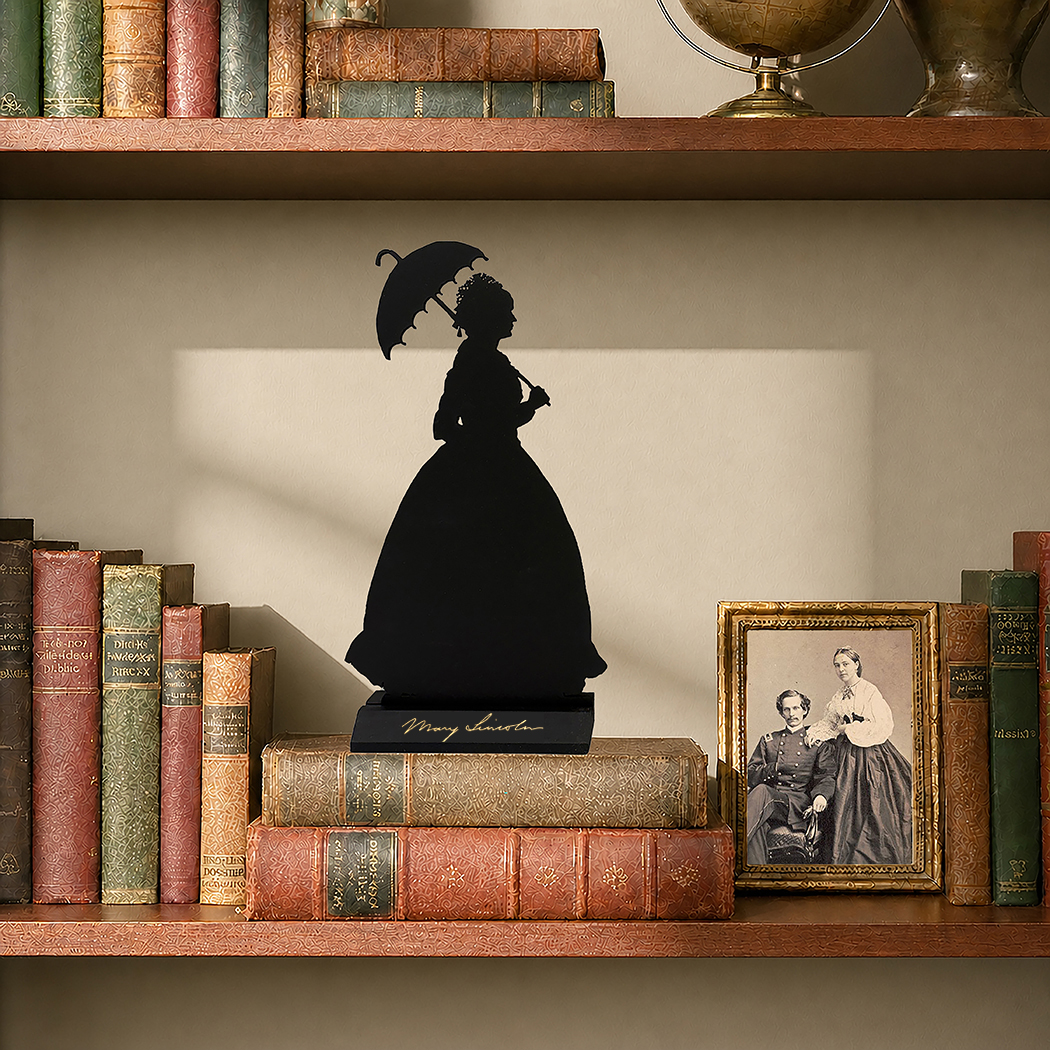 Wooden Silhouettes Early American Mary Todd Lincoln Tabletop Wood Silhou ... Wooden Silhouettes Early American Mary Todd Lincoln Tabletop Wood Silhou ...