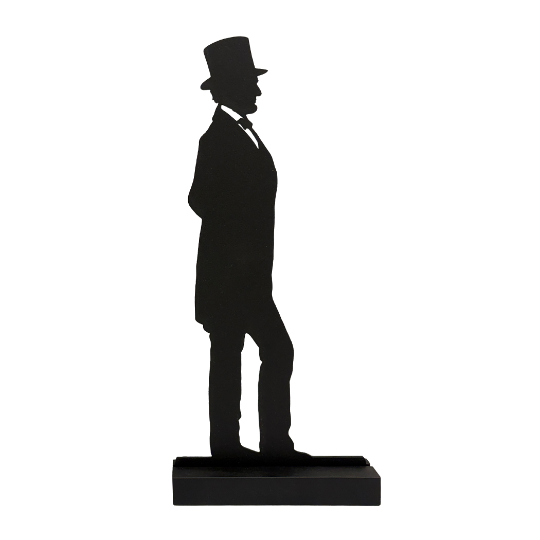 Wooden Silhouettes Early American Abraham Lincoln Tabletop Wood Silhouette Wooden Silhouettes Early American Abraham Lincoln Tabletop Wood Silhouette