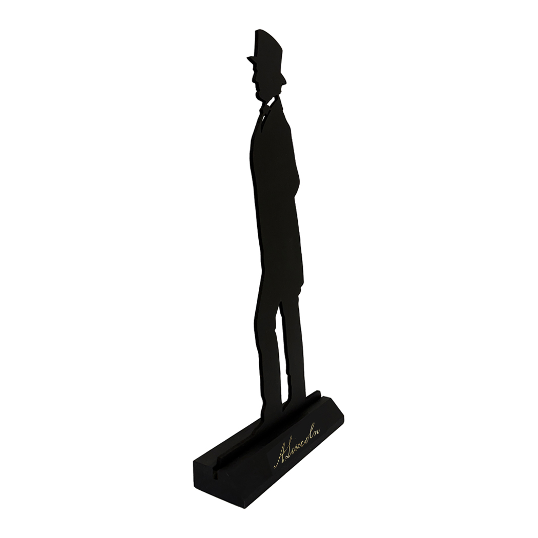 Wooden Silhouettes Early American Abraham Lincoln Tabletop Wood Silhouette Wooden Silhouettes Early American Abraham Lincoln Tabletop Wood Silhouette