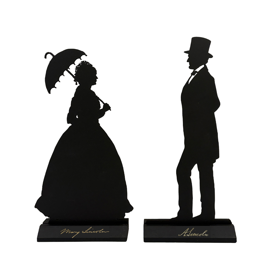 Wooden Silhouettes Early American Mary Todd Lincoln Tabletop Wood Silhouette Wooden Silhouettes Early American Mary Todd Lincoln Tabletop Wood Silhouette