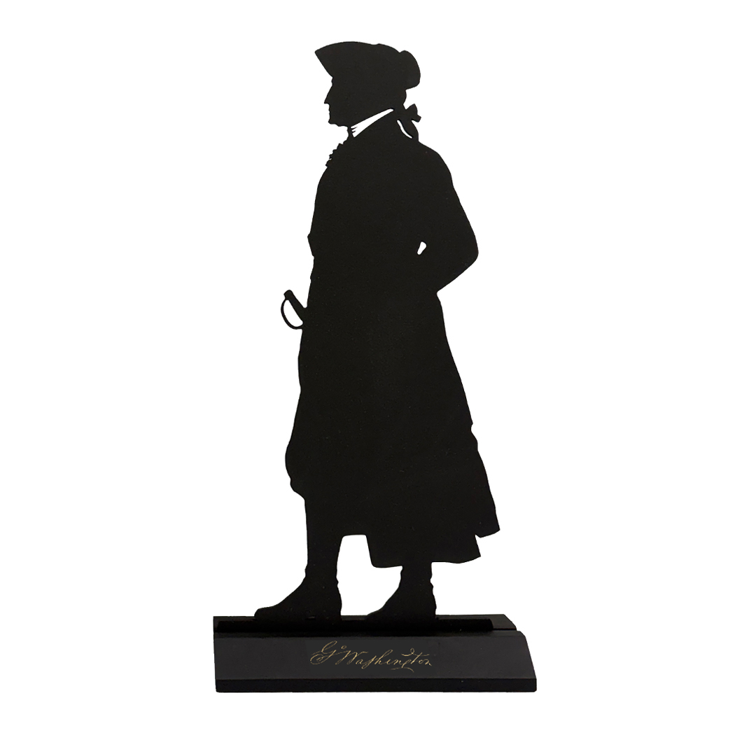 Wooden Silhouettes Early American George Washington Tabletop Wood Silhou ...