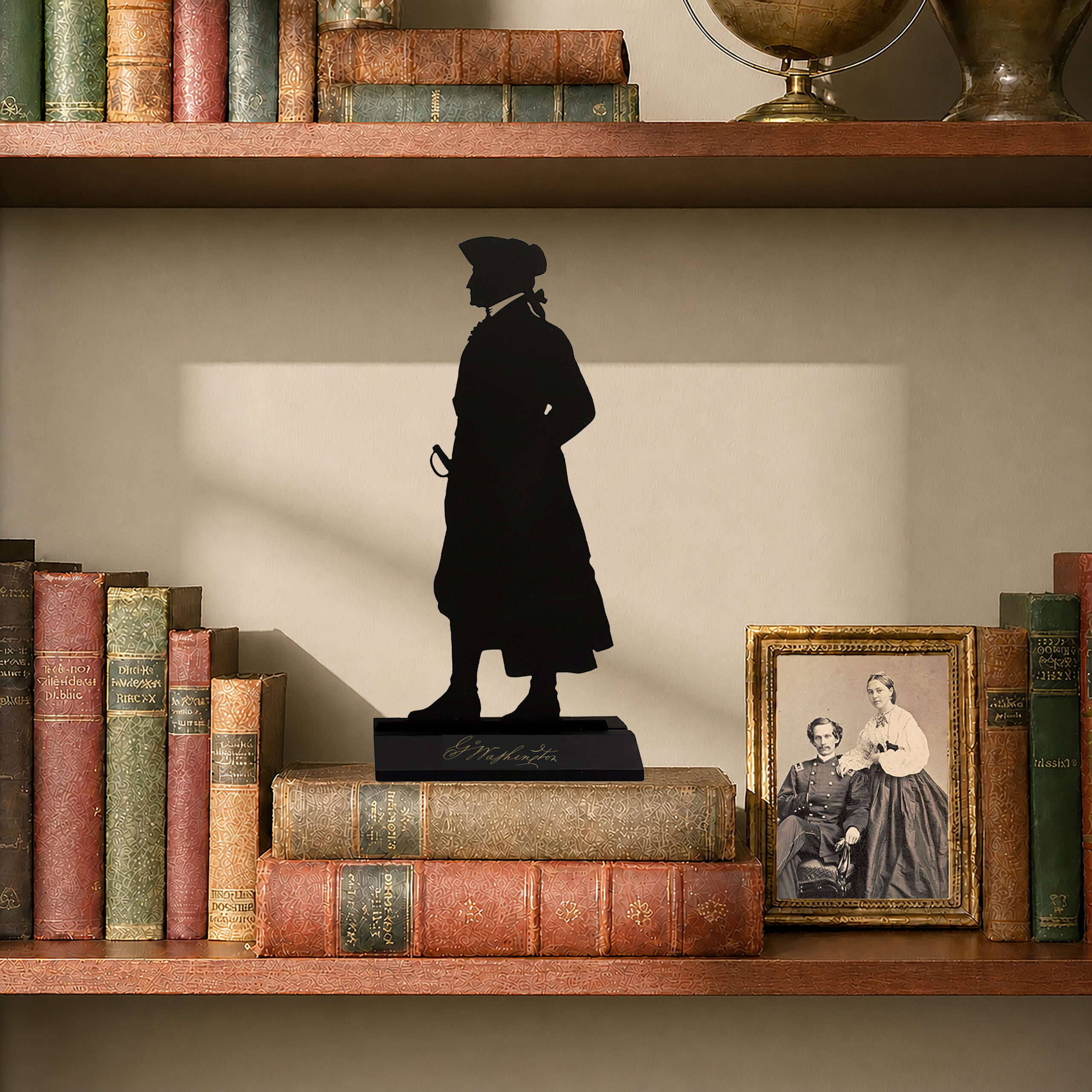 Wooden Silhouettes Early American George Washington Tabletop Wood Silhou ...