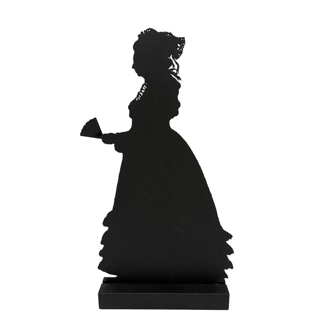 Wooden Silhouettes Early American Martha Washington Tabletop Wood Silhouette Wooden Silhouettes Early American Martha Washington Tabletop Wood Silhouette
