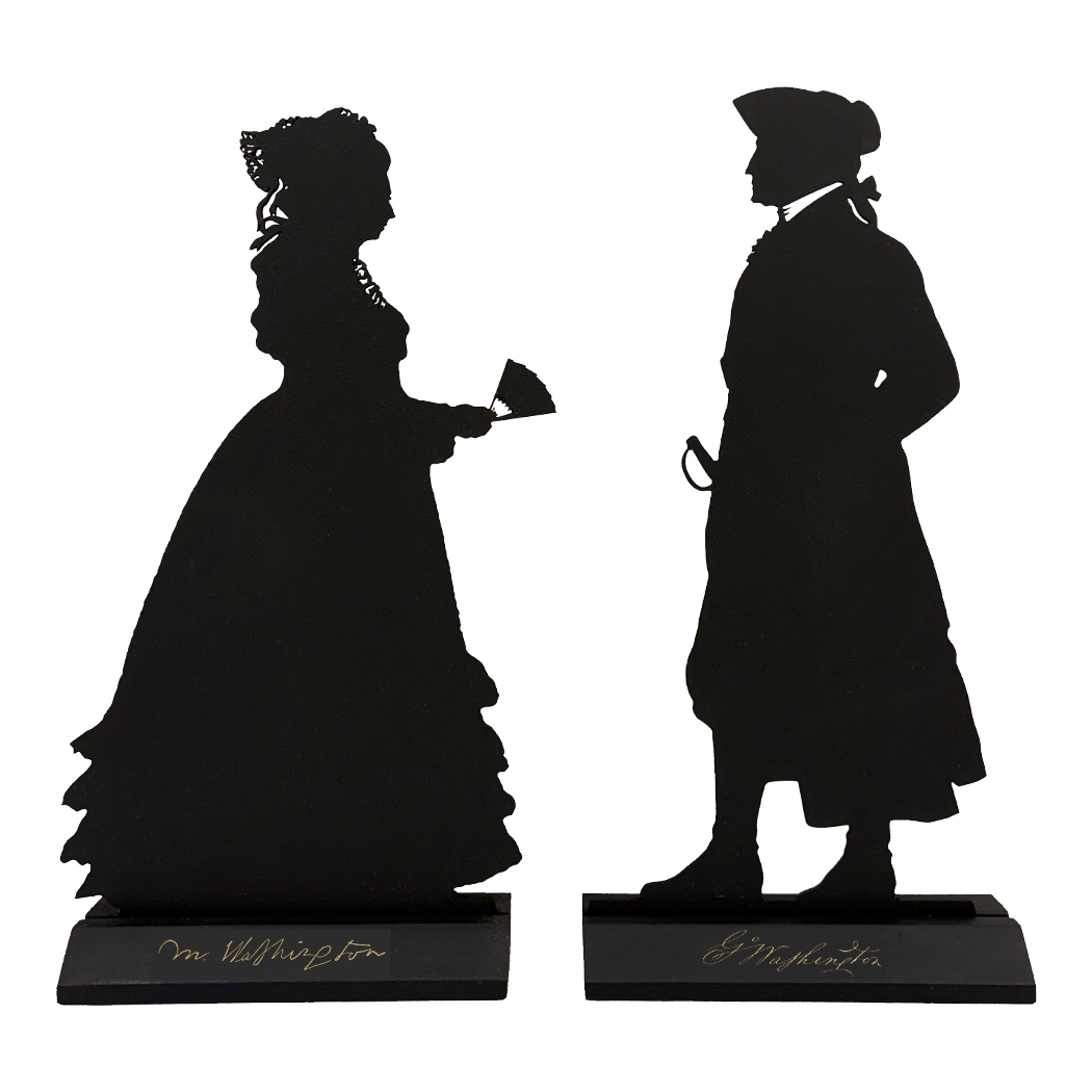 Wooden Silhouettes Early American Martha Washington Tabletop Wood Silhouette Wooden Silhouettes Early American Martha Washington Tabletop Wood Silhouette