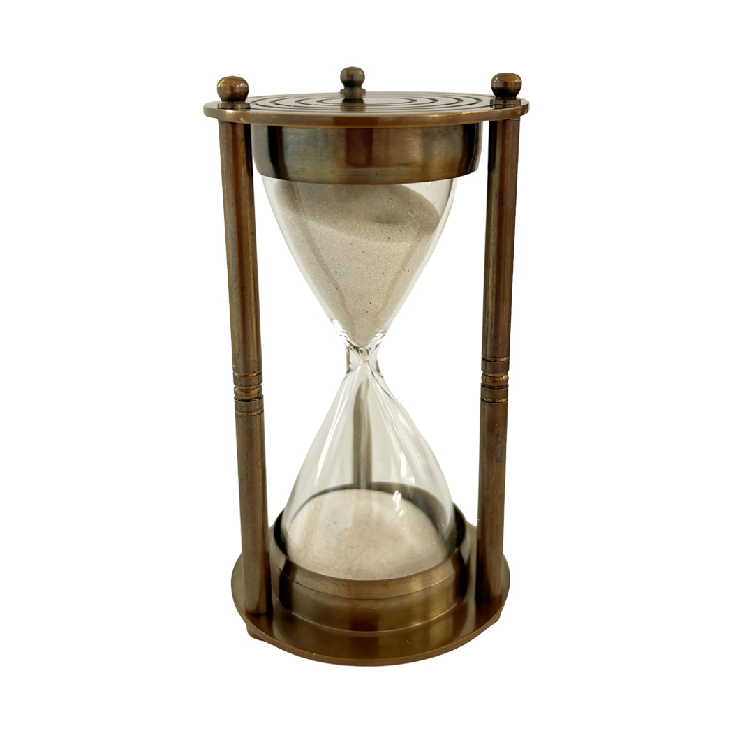 Instruments Nautical 4-1/4″ Small Antiqued Brass Sand ...