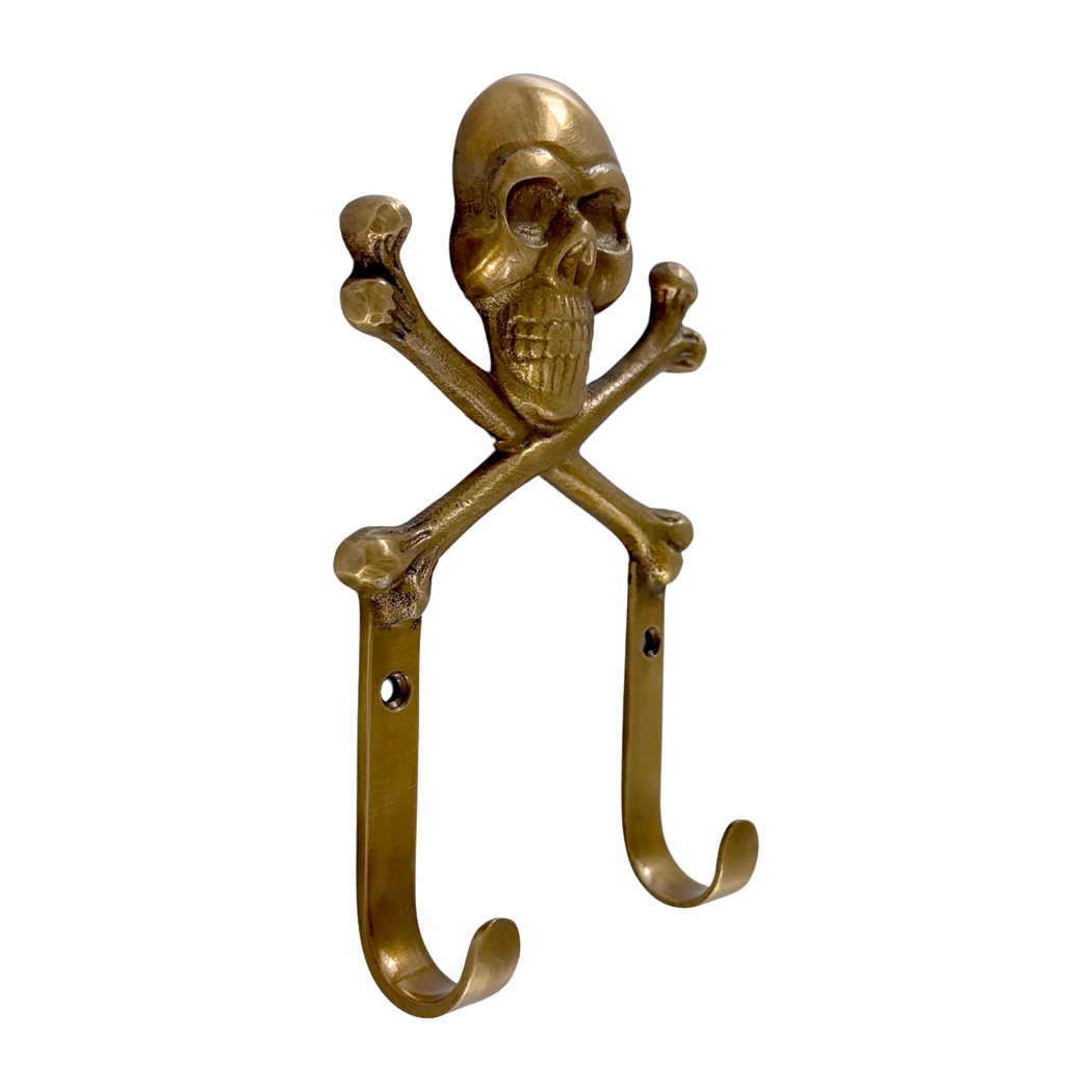 Nautical Decor & Souvenirs Nautical 6″ Brass Skull and Crossbones Wall Hook Nautical Decor & Souvenirs Nautical 6″ Brass Skull and Crossbones Wall Hook