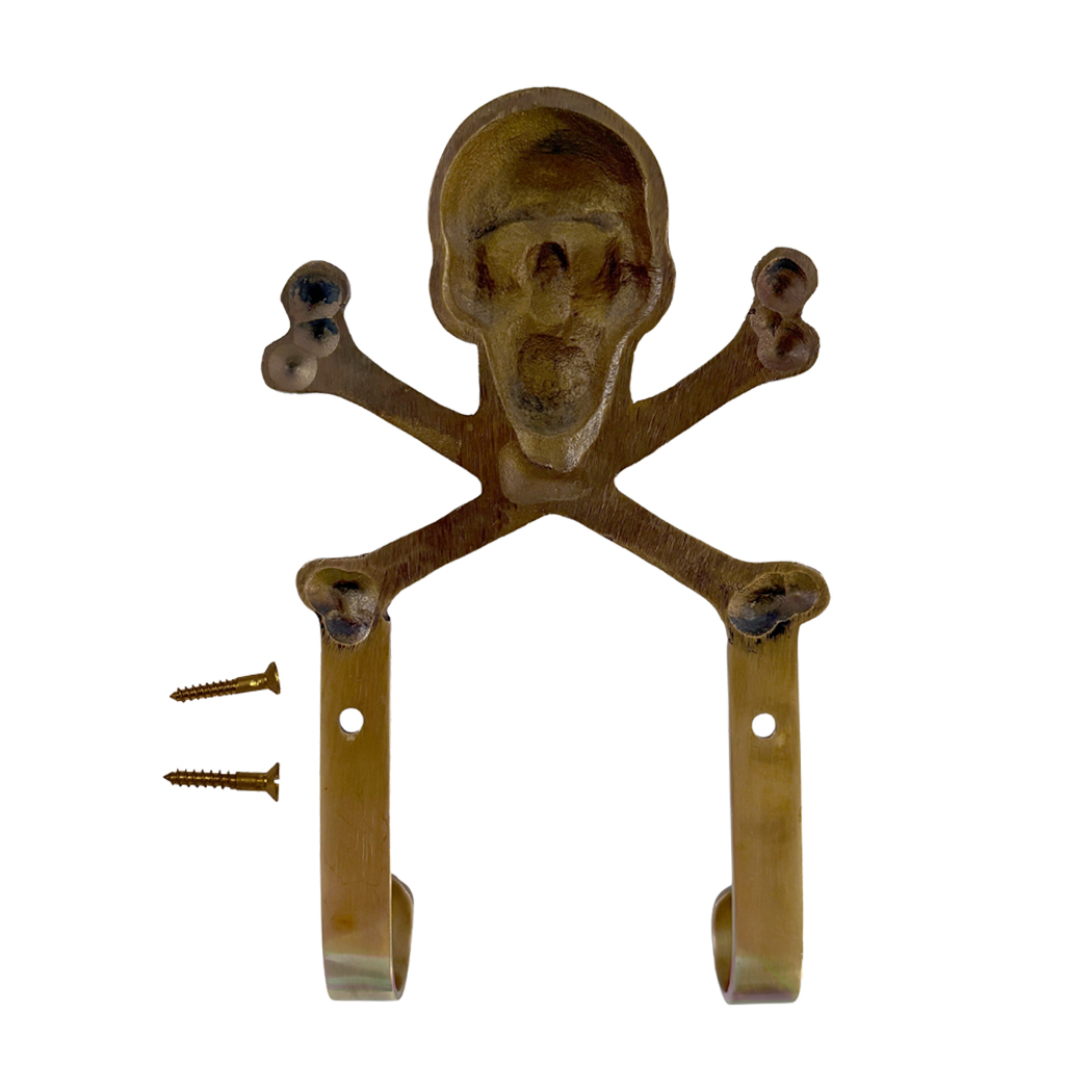 Nautical Decor & Souvenirs Nautical 6″ Brass Skull and Crossbones Wall Hook Nautical Decor & Souvenirs Nautical 6″ Brass Skull and Crossbones Wall Hook