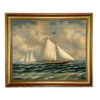 The Sloop Maria Racing the America 1851 Framed Oil Painting Print on ...