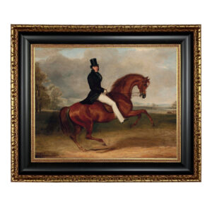 Equestrian/Fox Equestrian Portrait of George Stanhope Framed Oil ...
