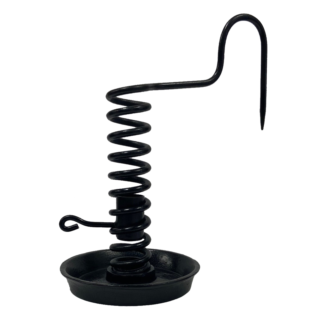 10 quot Iron Spiral Courting Candle Holder Antique Vintage Reproduction