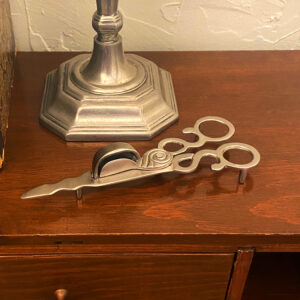 Candles/Lighting Early American Pewter-Plated Candle Snuffer Scissors- ...